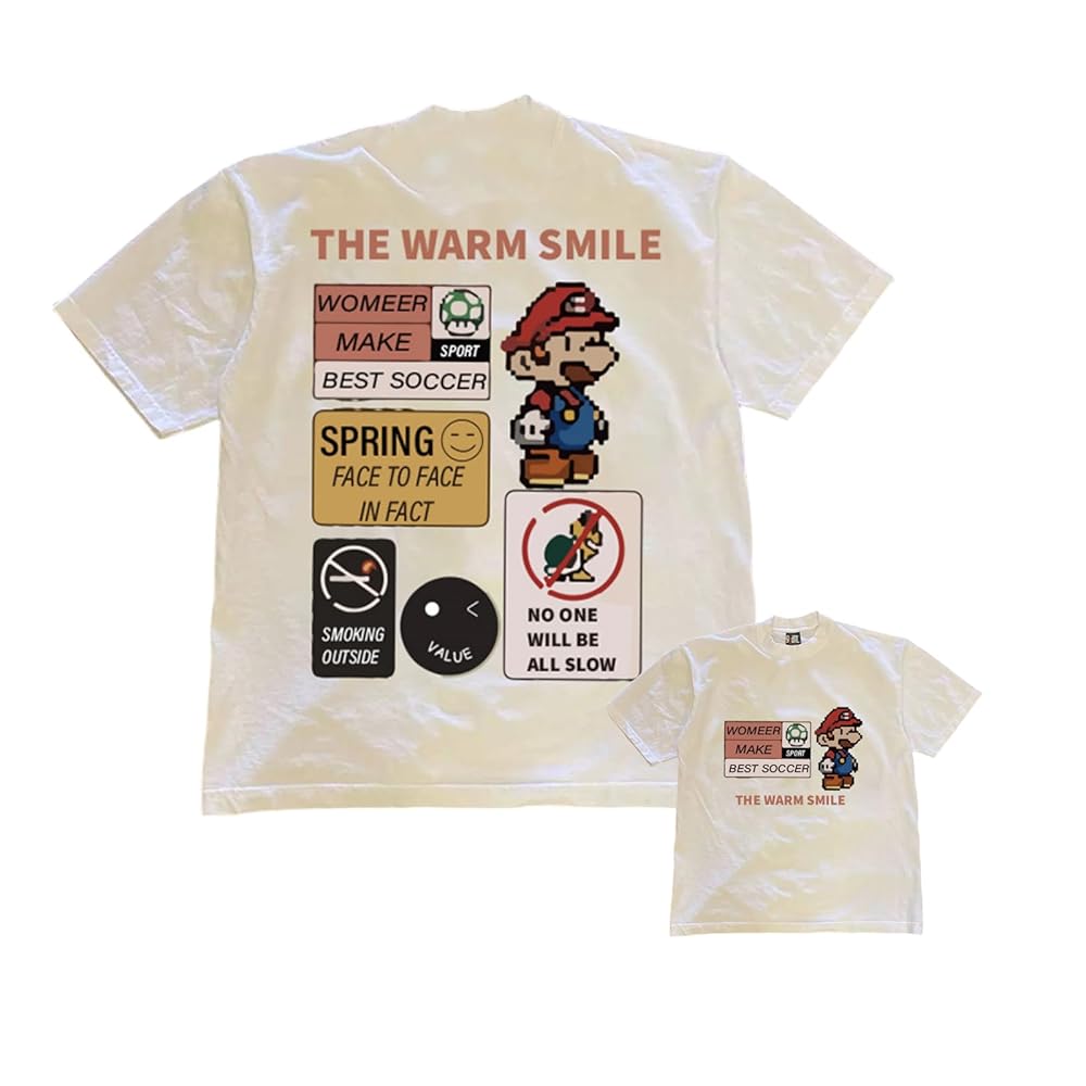 Amazon.co.jp: [CHIASA] Tシャツ260g マリオ トップス ティー